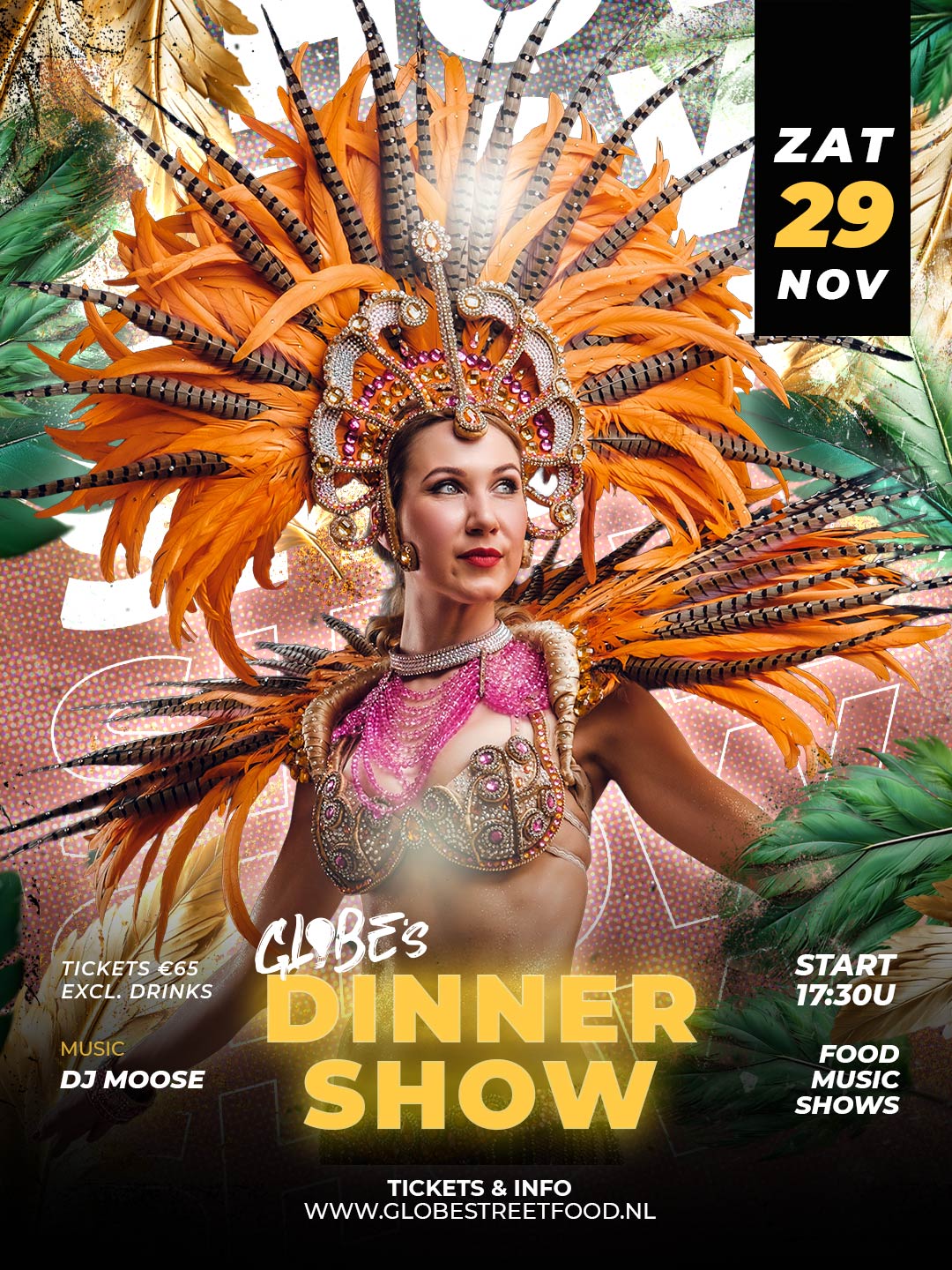 Globe's Dinnershow 2 pers.